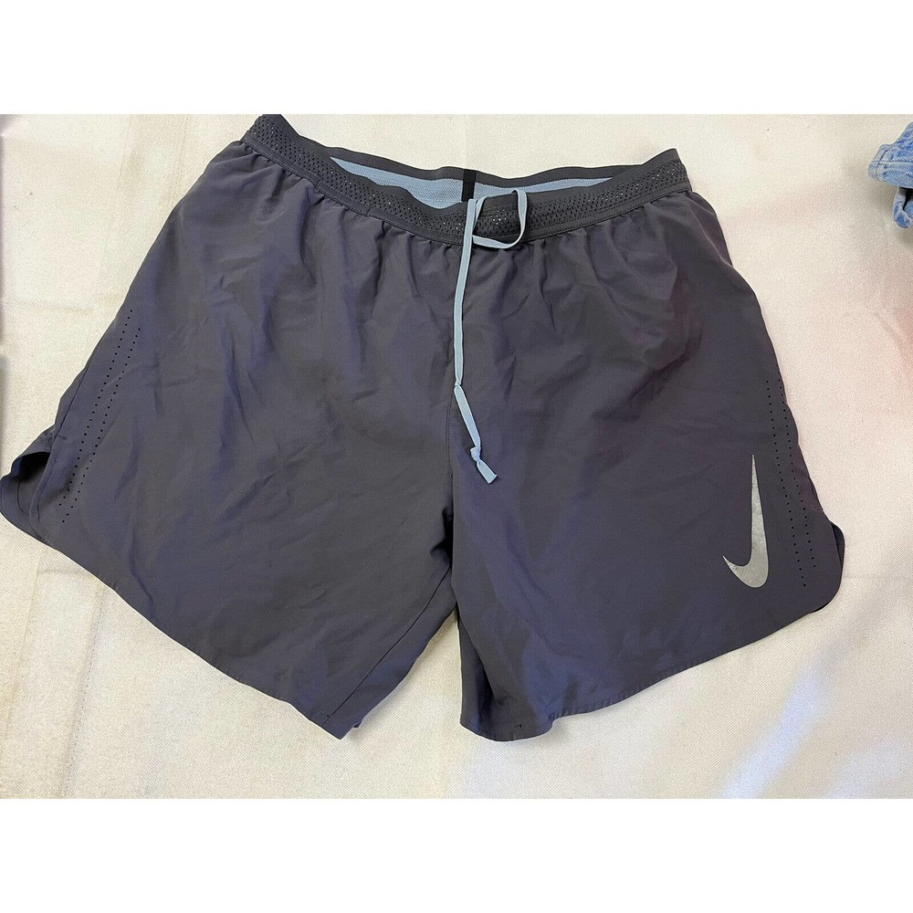 Nike Men's Aeroswift Flyvent Running Shorts HD3 Gridiron Grey AA3301-081 L